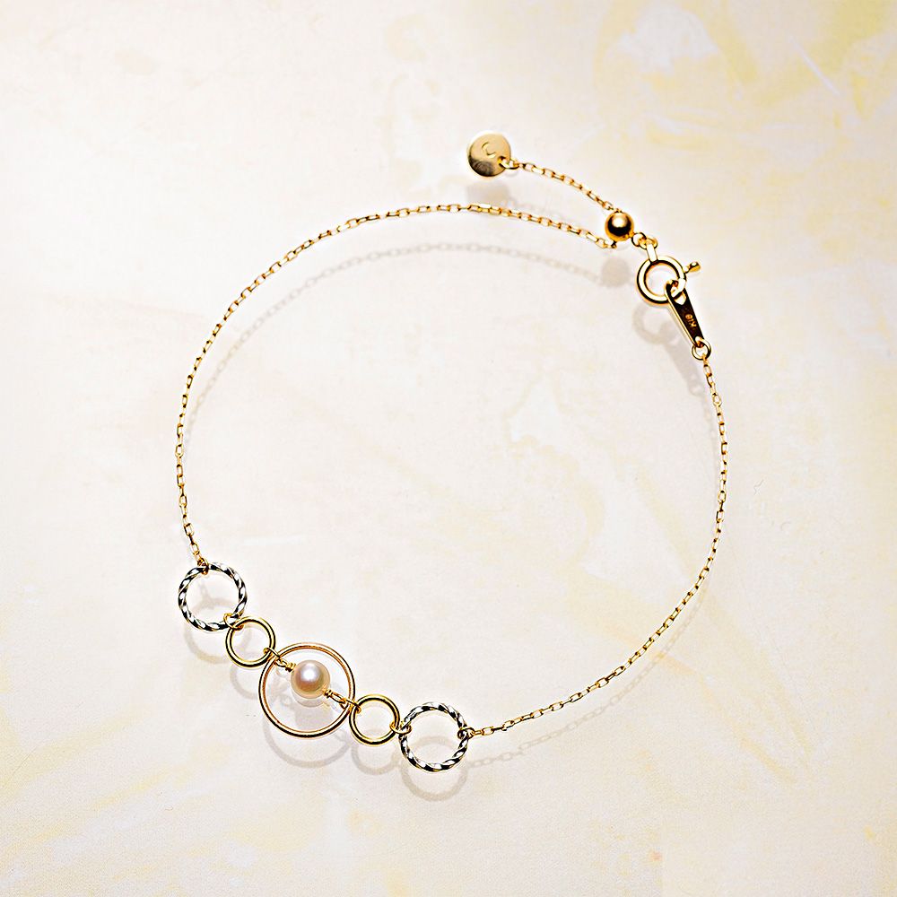 Colorful Ring パールブレスレット