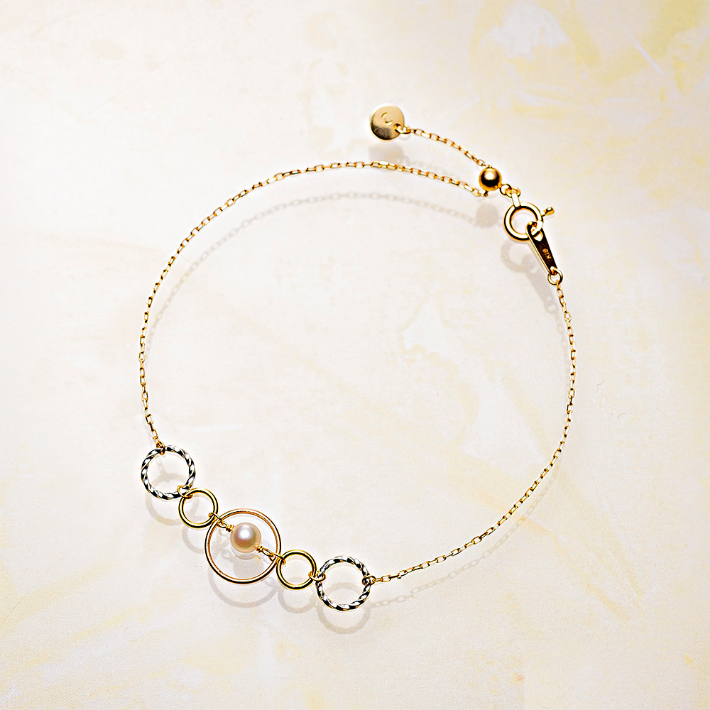 Colorful Ring パールブレスレット