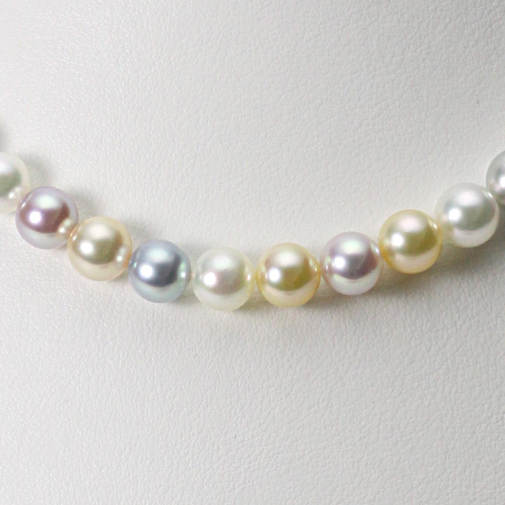 真珠のネックレス K18カラーストーン smcint.com